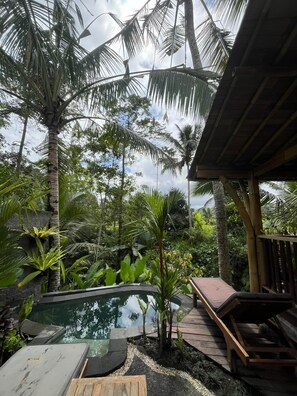 Bamboo Bungalow with Private Pool | Private pool - Aura Cendana Hill Sidemen by AGATA (Selat)