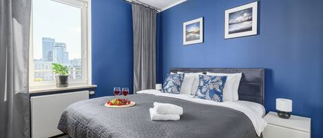 Departamento Confort, balcón, vista a la ciudad