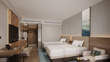 In-room safe, blackout drapes, soundproofing, free WiFi