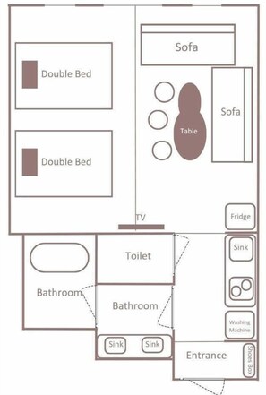 Floor plan - Minn Namba Nipponbashi (Osaka)
