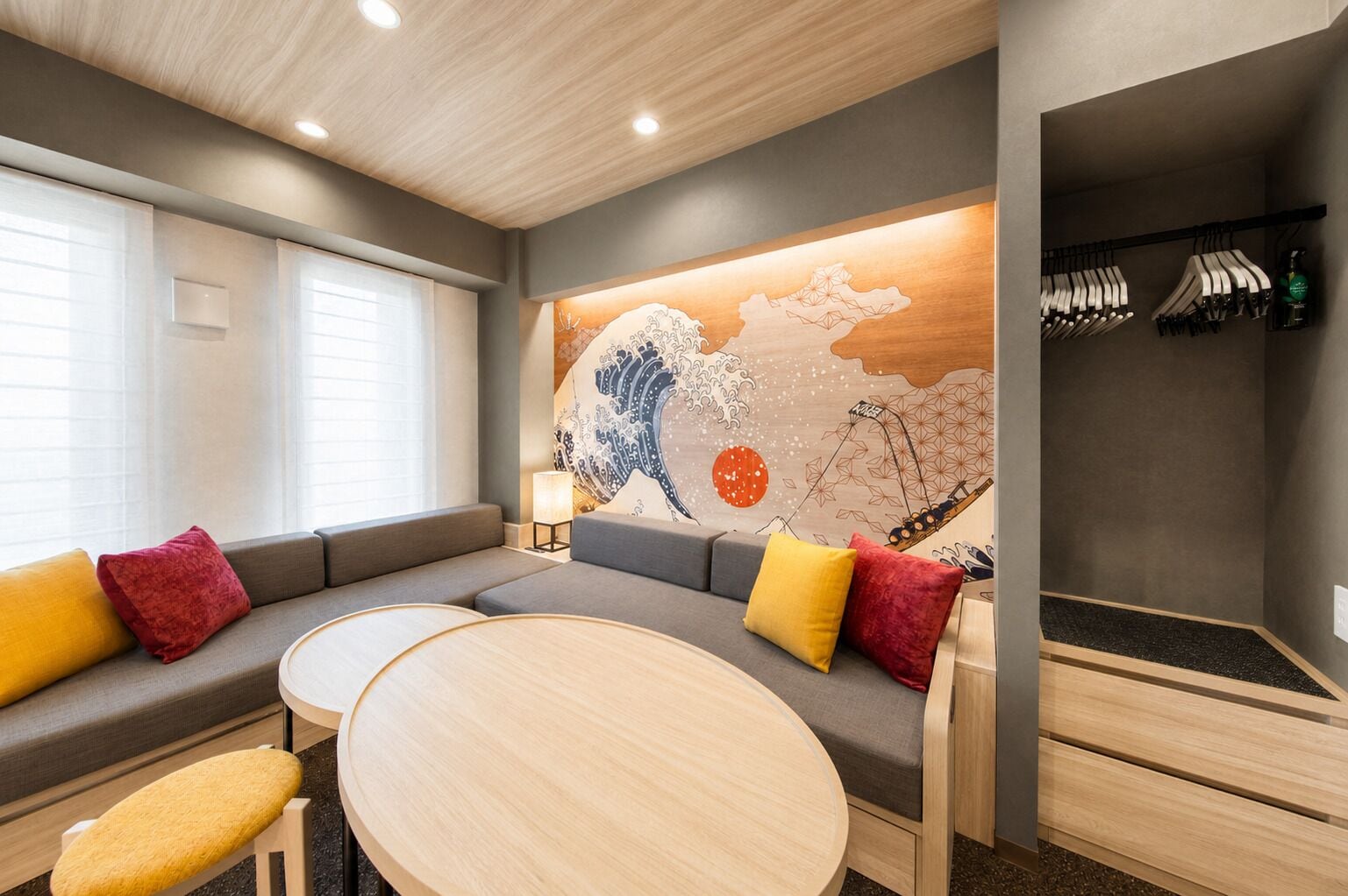 高級客房, 非吸煙房 (4 Beds) | 起居區