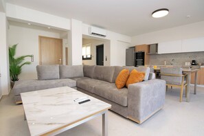 Living area - Comfort villa with private pool in two villas complex (Agios Onoufrios)