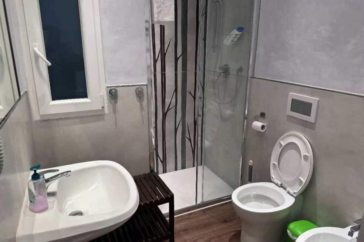 Amenidades de baño gratuitas, jabón, shampoo, papel de baño