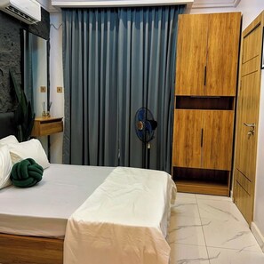 Deluxe-Apartment, Balkon, Stadtblick