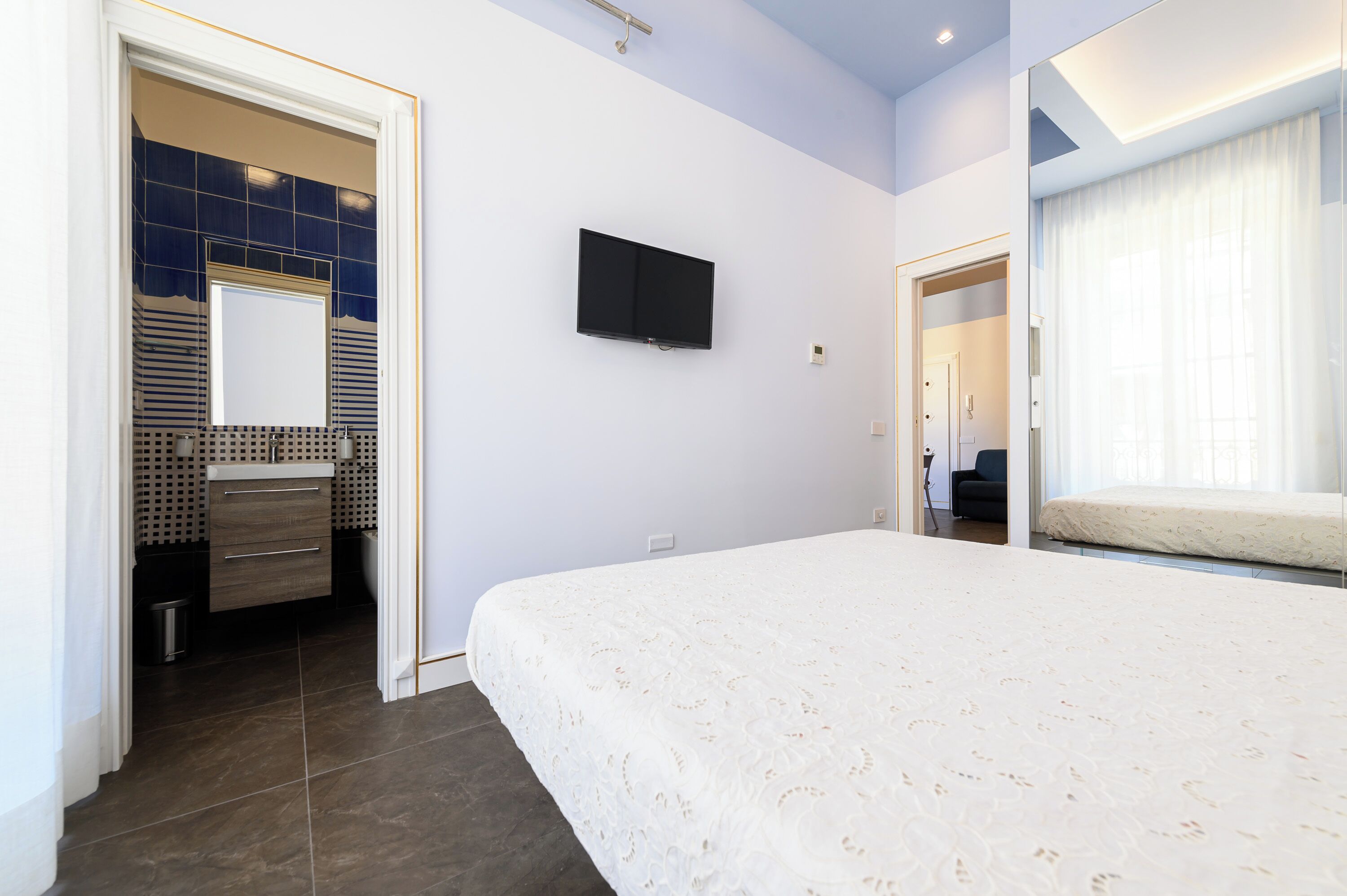 Apartment (1 Bedroom) | 1 Schlafzimmer, laptopgeeigneter Arbeitsplatz, Bügeleisen/Bügelbrett