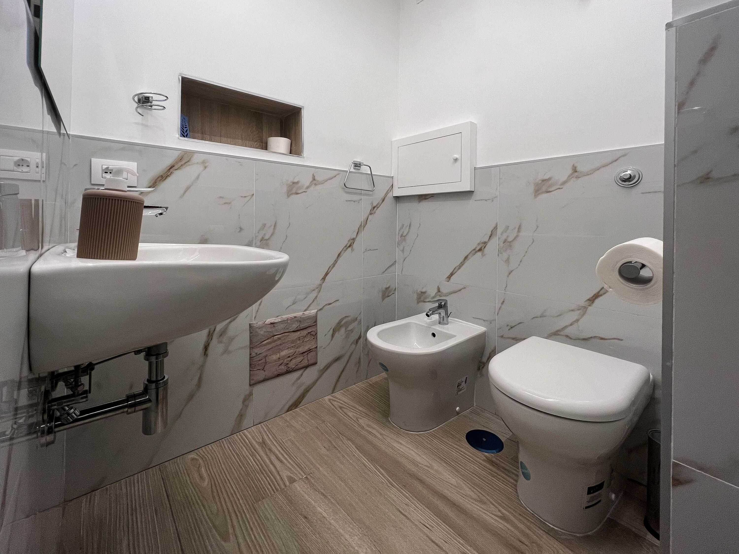 Appartamento (1 Bedroom) | Bagno | Doccia, bidet