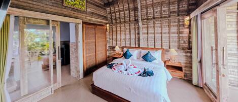 Deluxe-Ferienhaus, 1 King-Bett, Poolblick