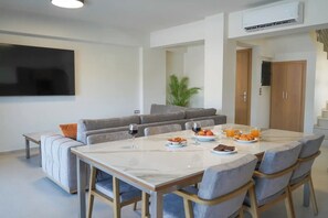 Dining - Vacation villa with private pool in two villas complex (Agios Onoufrios)