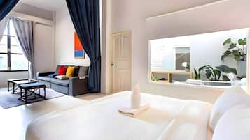 Quarto casal luxo, 1 cama Queen, para não fumantes