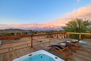 Terrace/patio - Pueblo Villa - Sleeps 12 • 2 Homes on 2.5 Acres (Joshua Tree)
