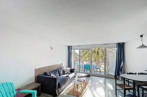 Living area - Apartment with pool and pets allowed - 6 guests (Vieux-Boucau-les-Bains)