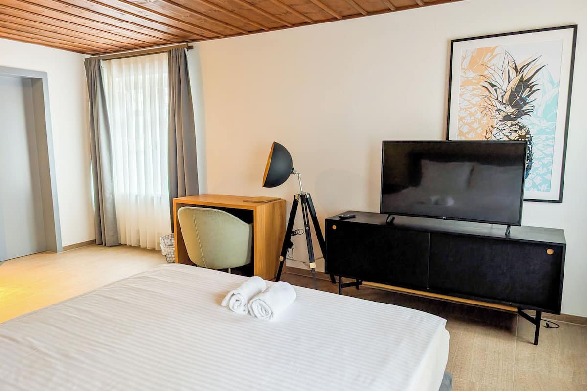 Habitación con 2 camas individuales, vista a la ciudad