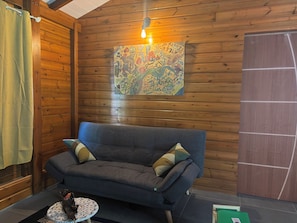 Living area - Le Bananawi Grand bungalow with jacuzzi (Pointe-Noire)