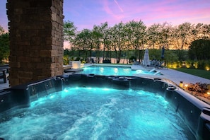 A heated pool