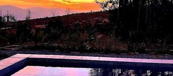 F4 level villa with pool in kabylie bouzueguen facing the mountain.