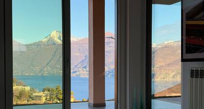 Panoramic villa on Lake Como with garden and terrace for families, excursions & pets