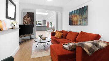 Family House, Patio | Living area | 42-inch Smart TV with digital channels, Netflix, streaming services