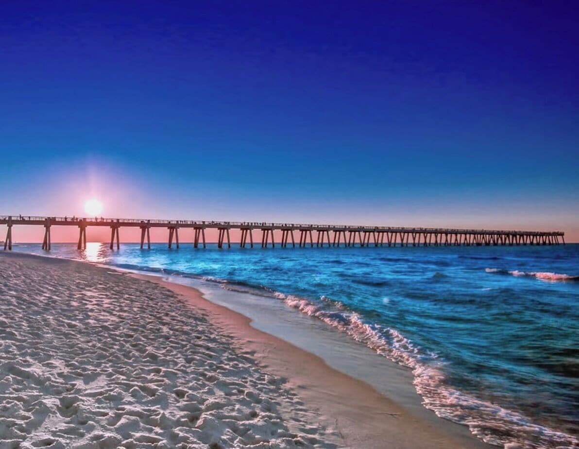 On the beach