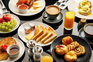 Daily buffet breakfast for a fee