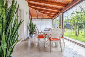 Dining - Holiday Home 'Villa Fortuna Con Vista Mare' with Sea View, Wi-Fi and Air Conditioning (Baja Sardinia)