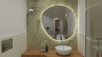 Quarto casal luxo, vista para a cidade | Banheiro