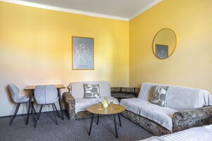 Habitación doble | Zona de estar