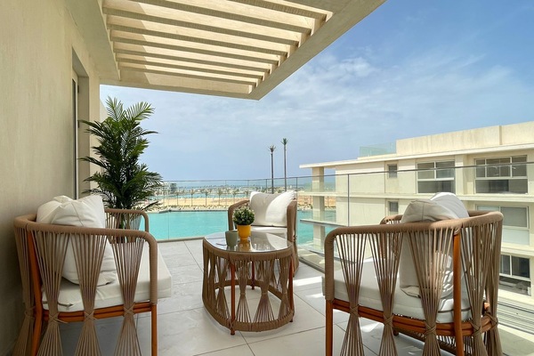 Chalet, 2 Bedrooms, Sea View | Terrace/patio