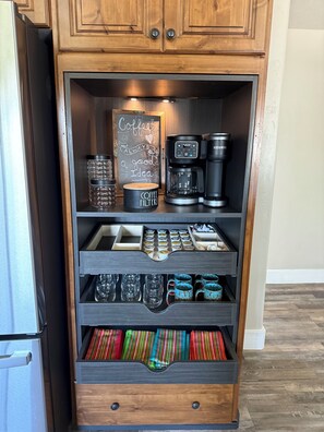 Interior - The Hideout, King Beds • Poker • Canyon Access (Jerome)