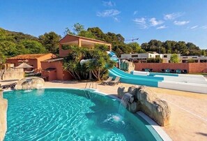 Pool - ✨ Rent Mobil Home Clim 3 Ch Camping 4* Toboggans 🌞 (La Roquette-sur-Siagne)