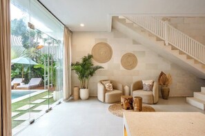 Interior - 4BR Villa, Private Pool, Walk to Beach (Canggu)