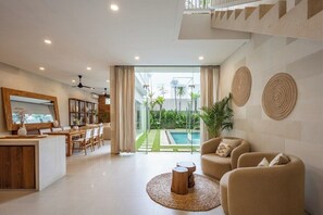 Interior - 4BR Villa, Private Pool, Walk to Beach (Canggu)