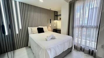 Apartamento conforto, vista para a cidade