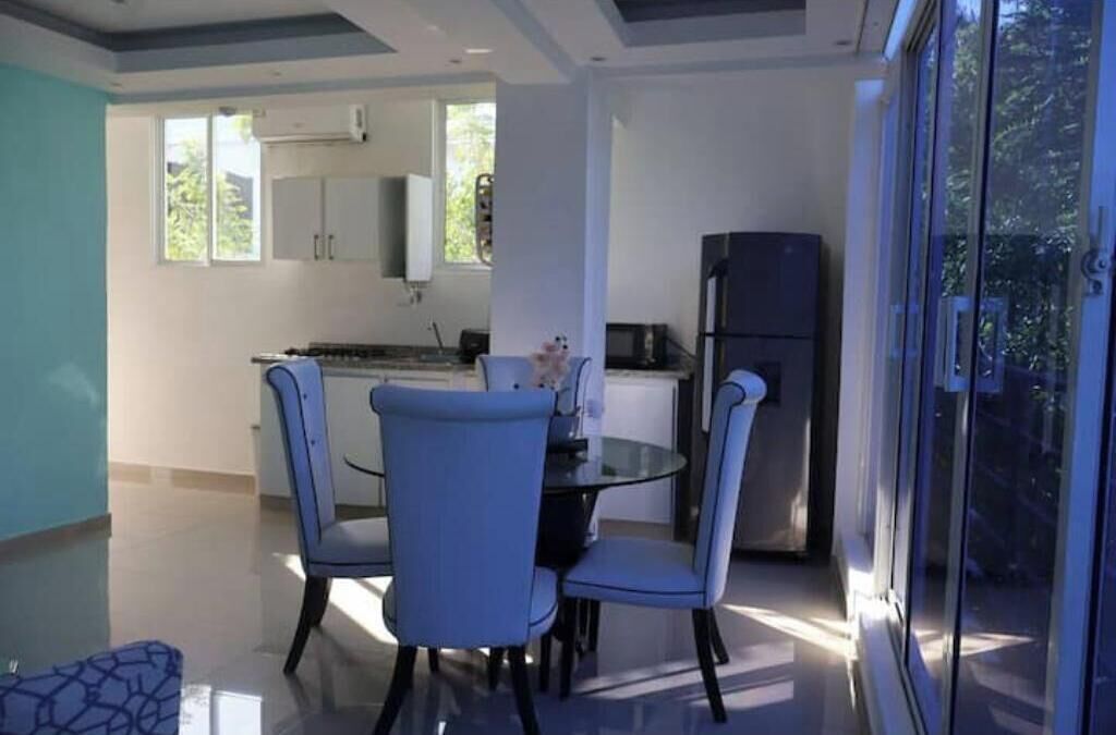 Fridge, oven, coffee/tea maker, cookware/dishes/utensils