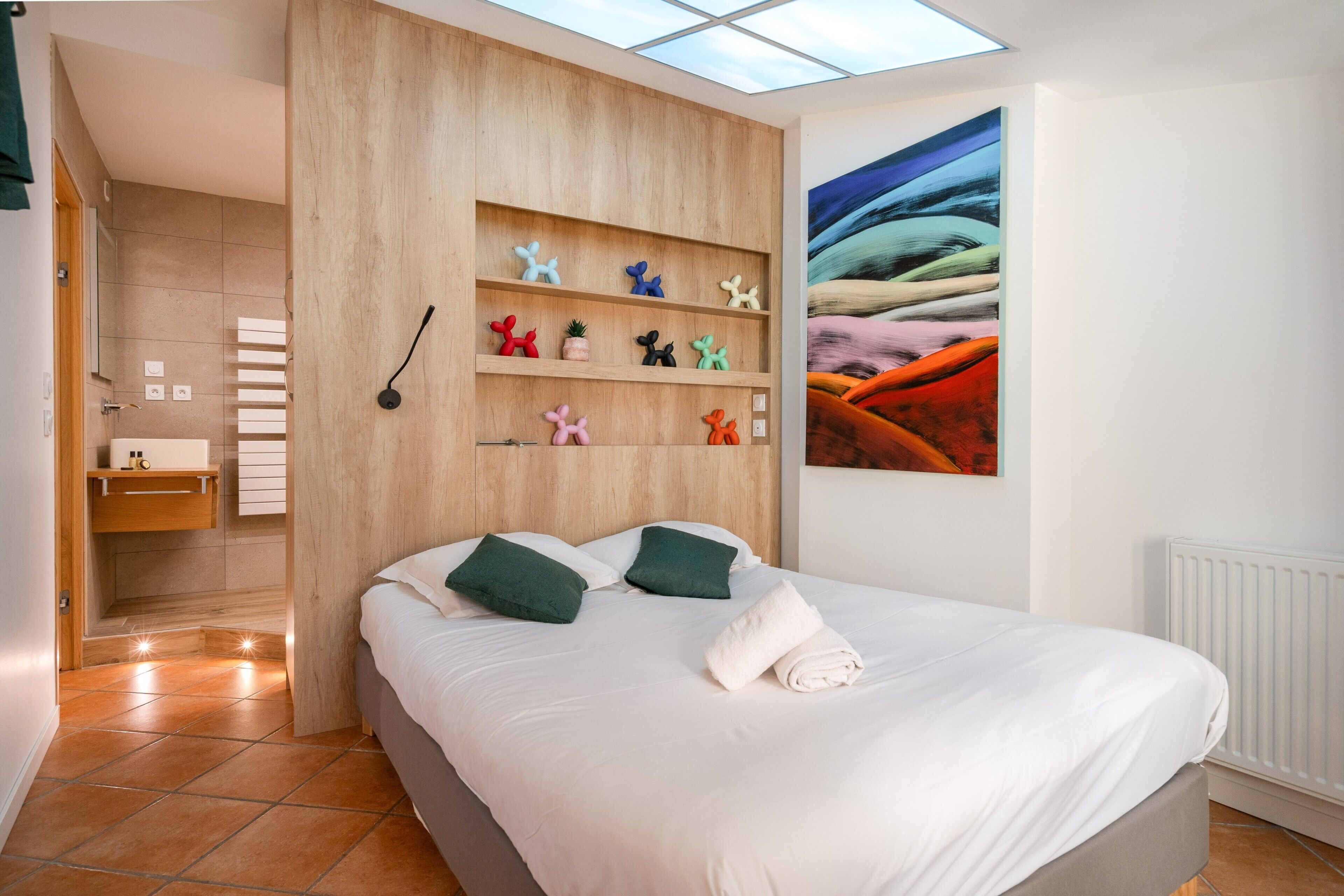 1 chambre, fer et planche à repasser, Wi-Fi, draps fournis