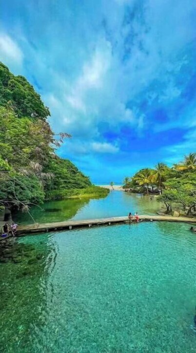 Apt. Family house, beach and mountain view, 2 Bedrooms, 1 Bathroom, Rooftop, AC, BBQ, WiFi