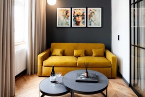 Lägenhet Premium - utsikt mot staden | Vardagsrum