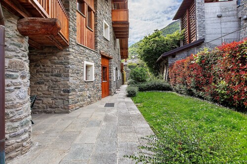 Panoramic Apartment in Historic Village near Aosta with Terrace
