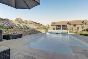 A heated pool