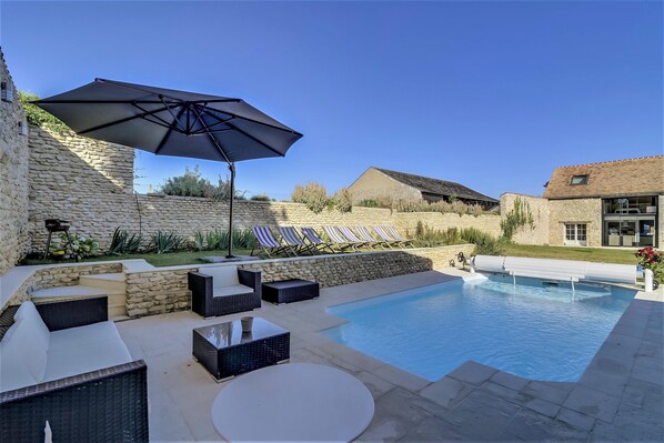 A heated pool