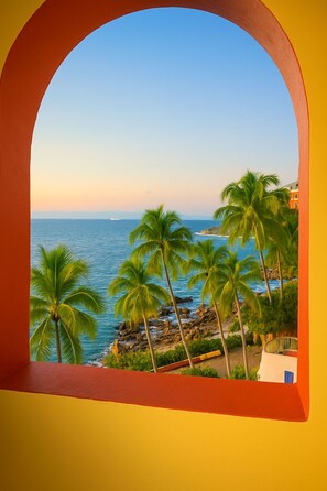 Interior - Oceanfront 1BR Condo | Balcony, Pool & Restaurant (Puerto Vallarta)