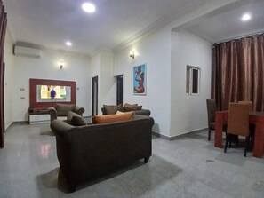 Double Room, Balcony | Living area