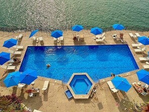 Outdoor pool - Welcome to a Slice of Paradise! Oceanfront, Beach Access, Quiet, Sunset Views (Mismaloya)