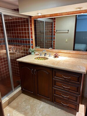 Shower, hair dryer, towels, soap - Welcome to a Slice of Paradise! Oceanfront, Beach Access, Quiet, Sunset Views (Mismaloya)