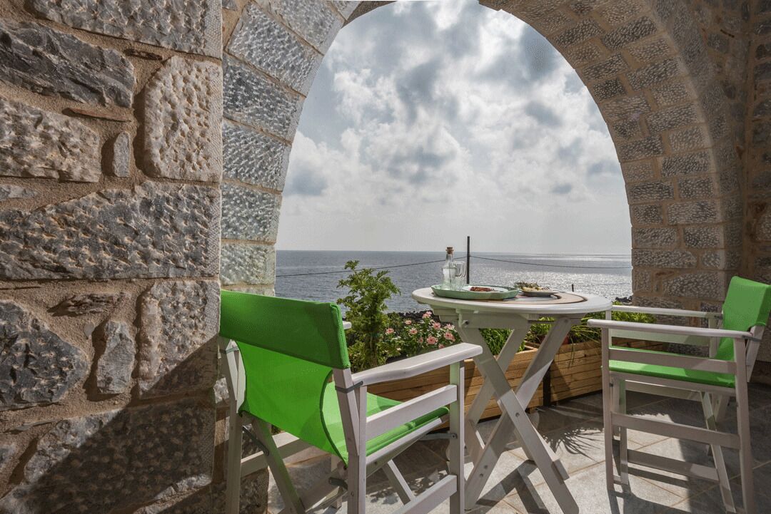 Studio – deluxe, sjøutsikt | Terrasse/patio