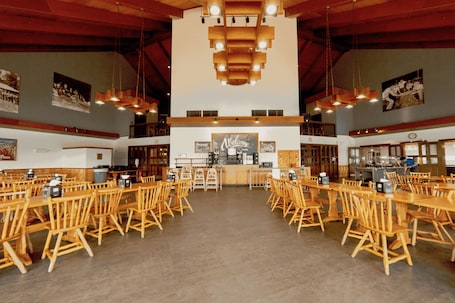 Dining. Forest-View 2BR Cabin | Porch + Outdoor Activities