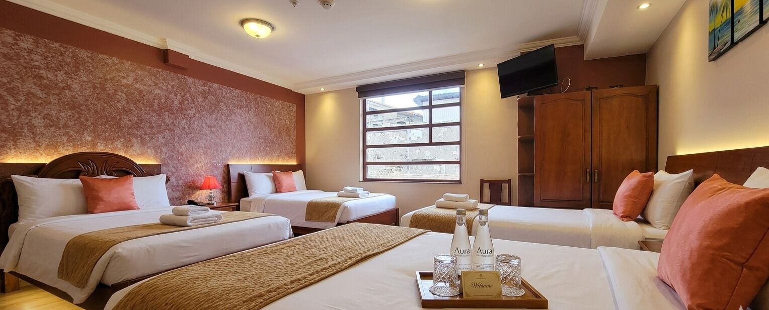 Down duvets, pillow-top beds, individually decorated, desk