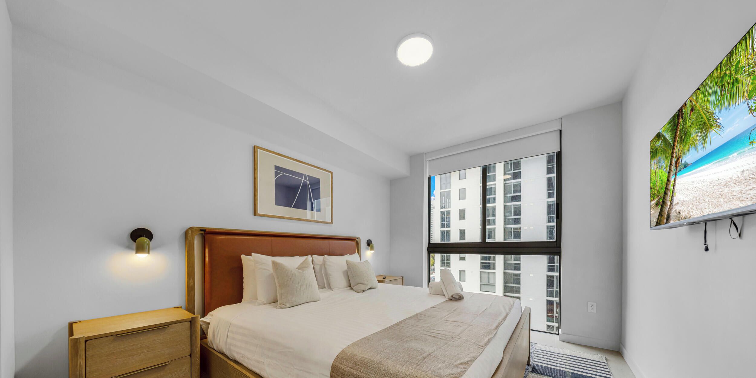 Condo, Balcony, City View | Premium bedding, blackout drapes, free WiFi, bed sheets