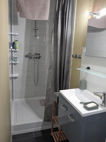 Hair dryer, towels, soap, toilet paper. Welcome to your future cocoon! 54 m² house entirely renovated