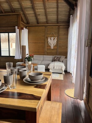 Comfort-Ferienhütte, Meerseite | Innenbereich