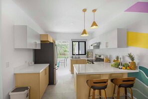Private kitchen - Tropical 2BR Oasis | Gated Community + Fast WiFi (Playa Herradura)